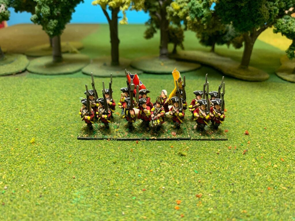 British SYW Infantry With Grendiers - 19th Century Miniatures