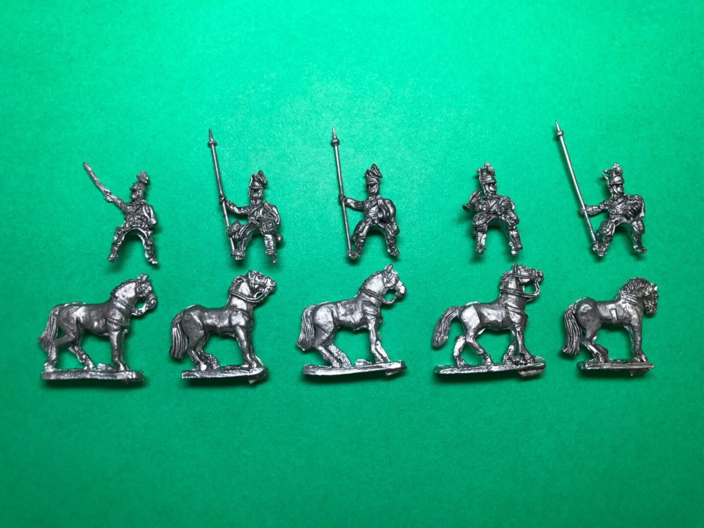 Austrian Uhlans With Command