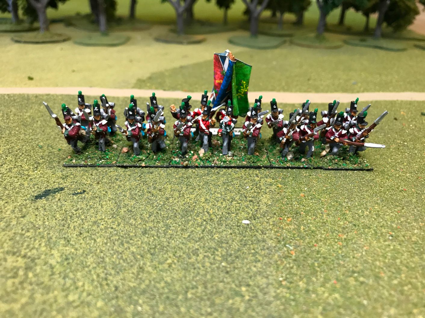 British Light Infantry Advancing with Cmd