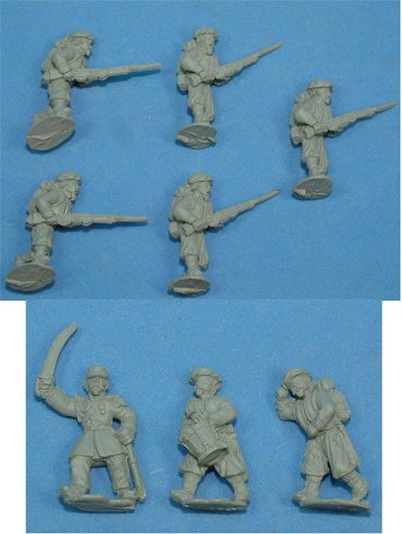 French Guard Zouaves In Turban Advancing