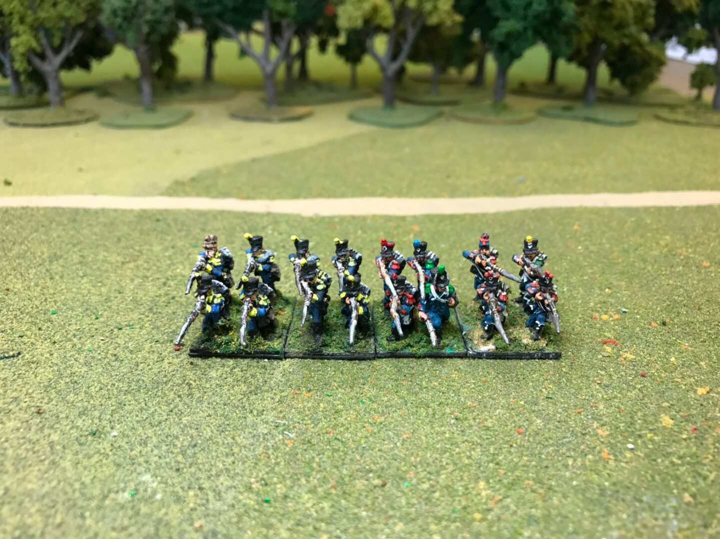 French Light Infantry Skirmishing In Full Dress