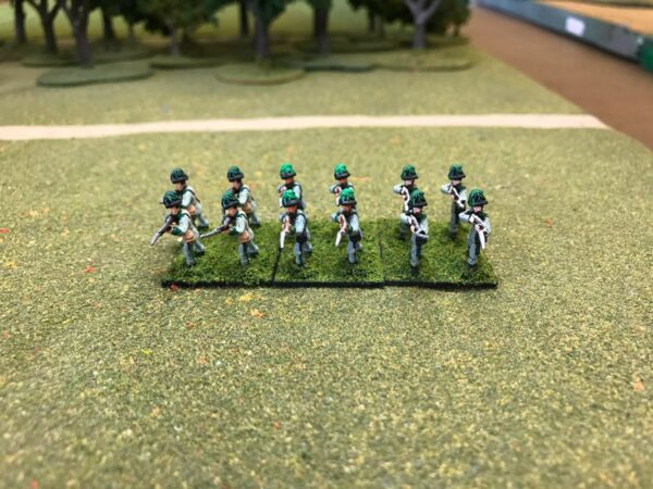 Grenadier, Shako and Tunic Advancing, Jager Firing, Without Comm