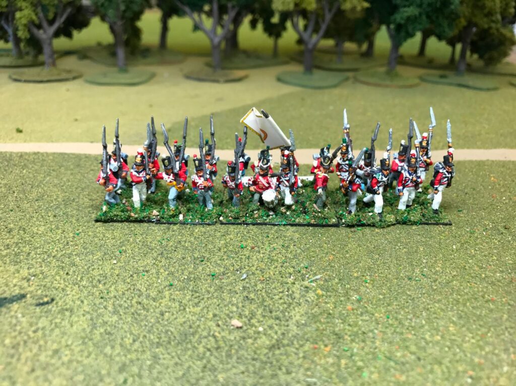 Hanovarian Militia Inf. Advancing with Cmd - 19th Century Miniatures