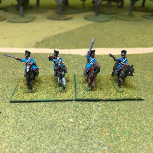 Prussian Dragoons Charging With Command