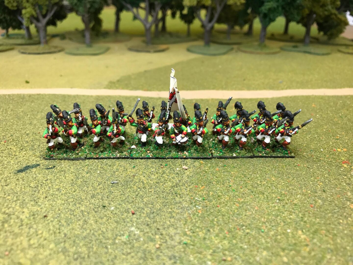 Spanish Light Infantry With Command