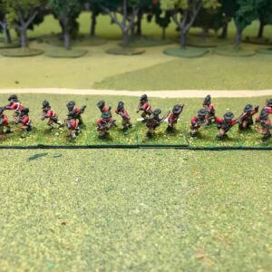 British Light Infantry With Command