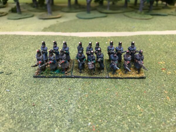 Infantry Greatcoat and Shako Advancing