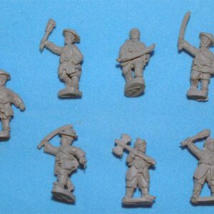 Korean Infantry With Swords And Axes