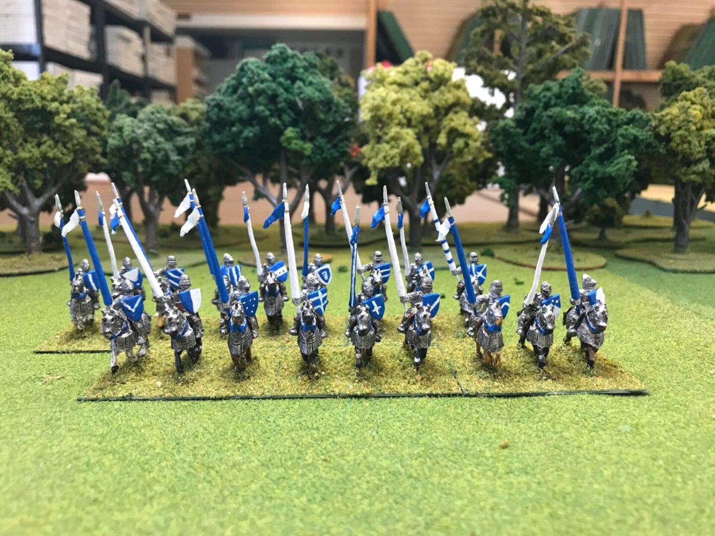 Mounted Knights With Lances